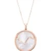 Latelita Zodiac Mother Of Pearl Gemstone Star Constellation Pendant Necklace Aries