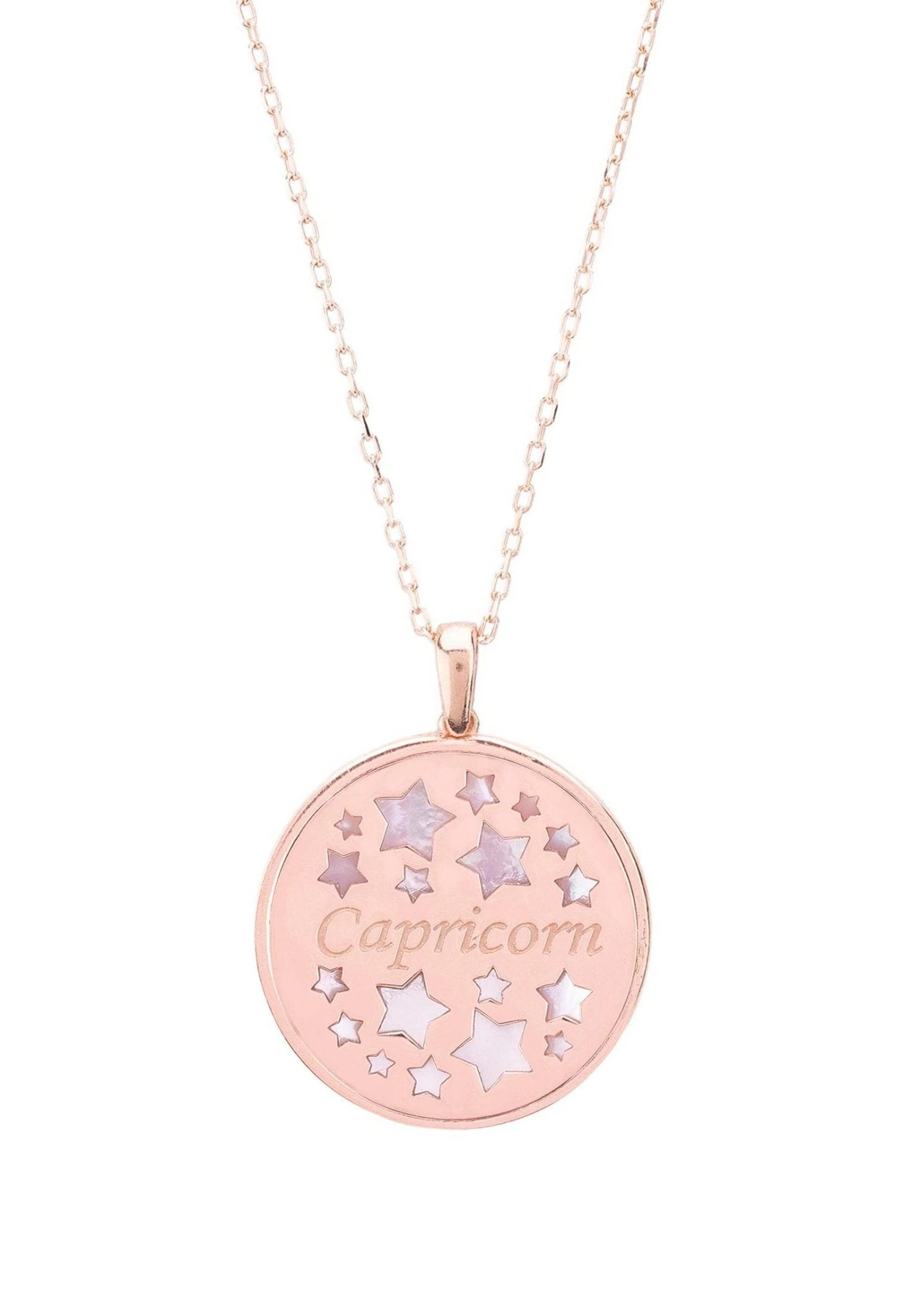 Latelita Zodiac Mother Of Pearl Gemstone Star Constellation Pendant Necklace Capricorn 2 Latelita Zodiac Mother Of Pearl Gemstone Star Constellation Pendant Necklace Capricorn - Image 2