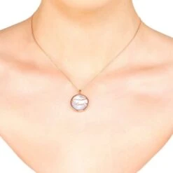 Latelita Zodiac Mother Of Pearl Gemstone Star Constellation Pendant Necklace Gemini -Ornavique Sales zodiac mother of pearl gemstone star constellation pendant necklace gemini 752473