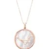 Latelita Zodiac Mother Of Pearl Gemstone Star Constellation Pendant Necklace Libra