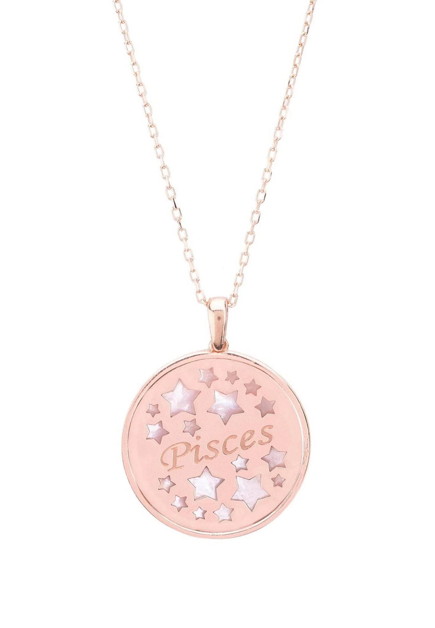 Latelita Zodiac Mother Of Pearl Gemstone Star Constellation Pendant Necklace Pisces 2 Latelita Zodiac Mother Of Pearl Gemstone Star Constellation Pendant Necklace Pisces - Image 2